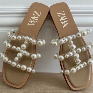 Zara Pearl sandals